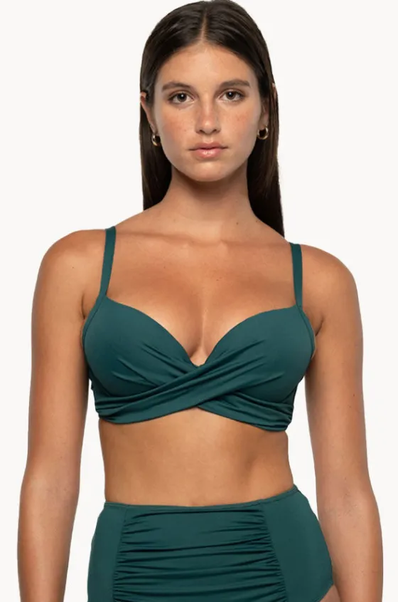 Bikini Tops^Nip Tuck Plain Ruth D/DD Cup Bra Pine