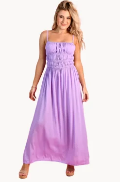 Dresses^Go Girl Plain Summer Maxi Dress Lilac