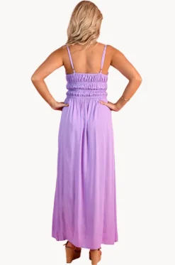 Dresses^Go Girl Plain Summer Maxi Dress Lilac
