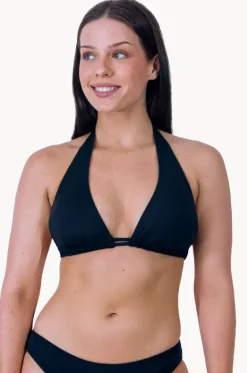 Bikini Tops^Base Swim Plain Support Tri Black