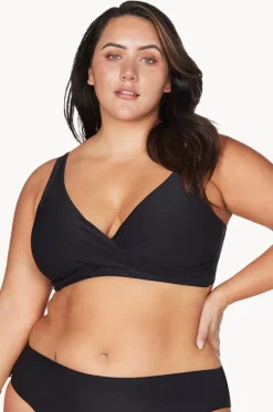 Bikini Tops^Artesands Plains Delacroix Cross Front Bra Black