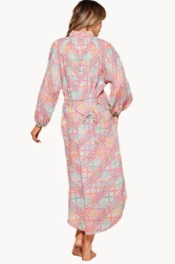 Dresses^Tigerlily Pomona Lorena Maxi Shirt Dress Multi Geo