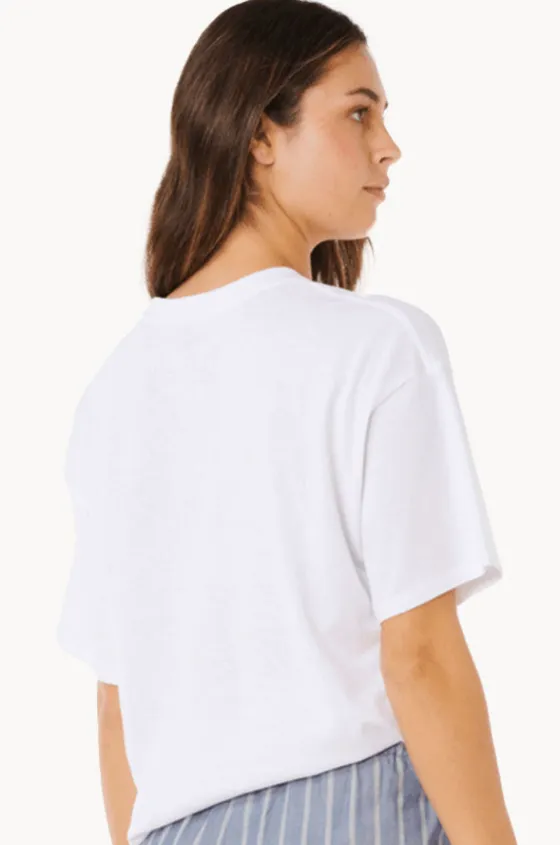 Tops^Rip Curl Poolside Heritage Tee WHITE