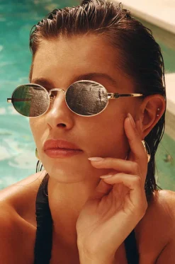 Sunglasses|Sunglasses^Le Specs Poseidon Deux Sunglasses Gold