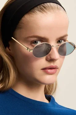 Sunglasses|Sunglasses^Le Specs Poseidon Deux Sunglasses Gold