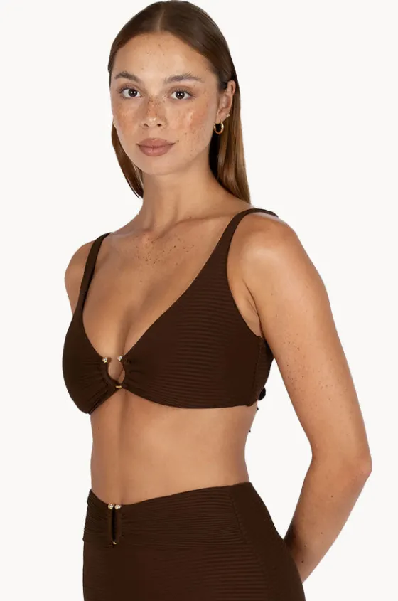 Bikini Tops^Baku Positano C/D Cup Trim Bra Mocha