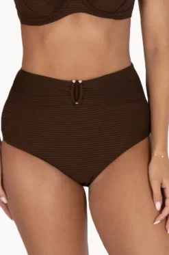 Bottoms^Baku Positano Ultra High Waist Pant Mocha