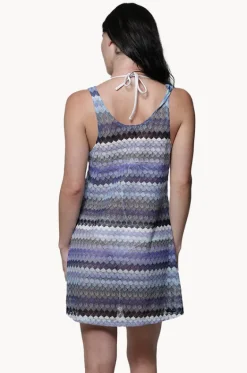 Overswim^J.valdi Praia Scoop Neck Tank Dress Blue/multi