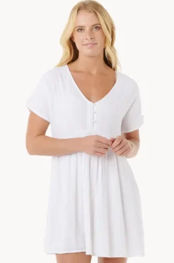 Dresses^Rip Curl Premium Surf Short Sleeve Dress White