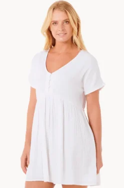 Dresses^Rip Curl Premium Surf Short Sleeve Dress White