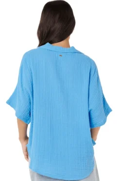 Tops^Rip Curl Premium Surf Short Sleeve Shirt Azure