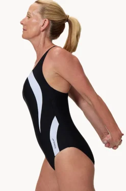 One Pieces^Speedo Quantum One Piece Black/White