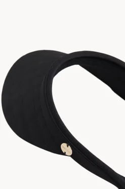 Headwear^Seafolly Quilted Visor BLACK