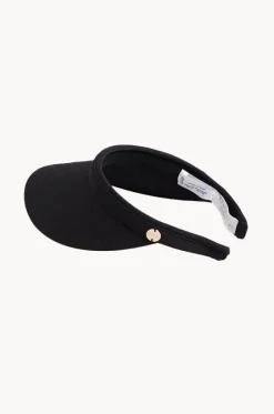 Headwear^Seafolly Quilted Visor BLACK