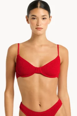 Bikini Tops^Bond-eye Recycled Gracie Balconette Red