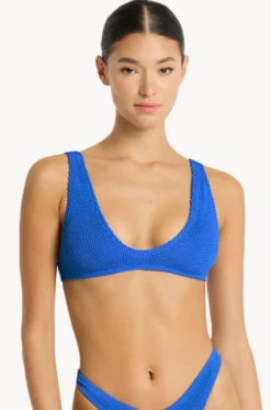 Bikini Tops^Bond-eye Recycled Scout Crop Cobalt