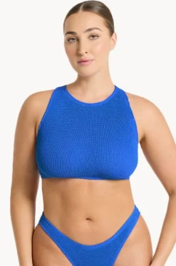 Bikini Tops^Bond-eye Recycled Sydney Crop Cobalt