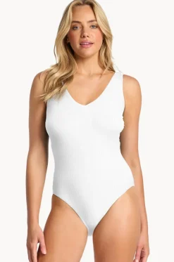 One Pieces^Sunseeker Reset DD/E Cup Vee Ring Back One Piece White