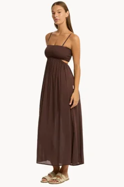Dresses^Sea Level Resort Essentials Bandeau Dress Cocoa