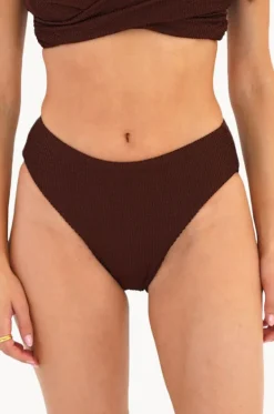 Bottoms^Moontide Retro Deco Mid Rise Pant Espresso