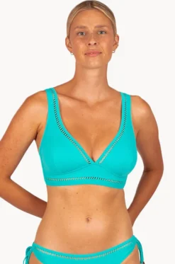 Bikini Tops^Baku Rococco D/DD Cup Ladder Longline Bra Caribbean