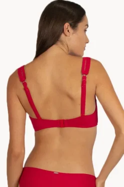 Bikini Tops^Baku Rococco D/DD Cup Longline Bralette Cherry