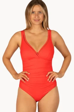 One Pieces^Baku Rococco E/F Cup Ladder Lace One Piece Flame