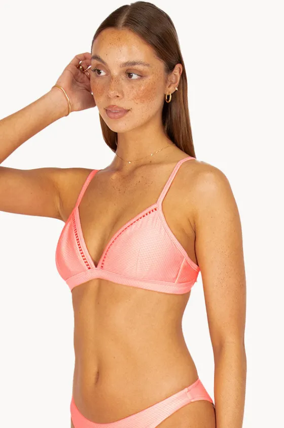 Bikini Tops^Baku Rococco Fixed Ladder Lace Tri Coral