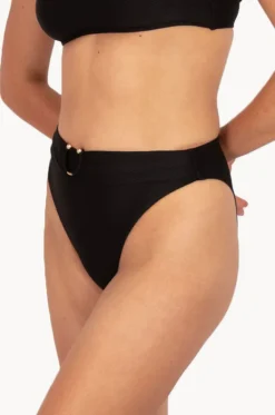 Bottoms^Baku Rococco Luxe Cheeky High Waist Pant Nero