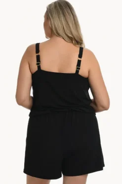 Playsuits^Maxine Romper One Piece + Black