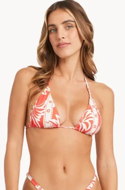 Bikini Tops^Billabong Row Of Palms Remi Tri Red
