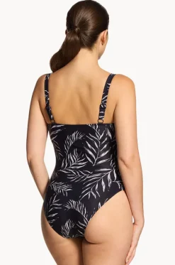 One Pieces^Zoggs Safari Leaf Classicback One Piece Black/White