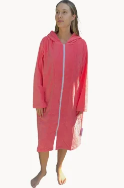 Towel Robes & Ponchos|Towel Robes & Ponchos^Back Beach Co Salty Hooded Towel Robe S/M Peach