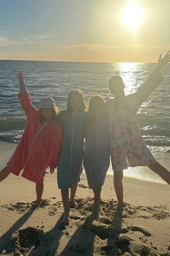 Towel Robes & Ponchos|Towel Robes & Ponchos^Back Beach Co Salty Hooded Towel Robe S/M Peach