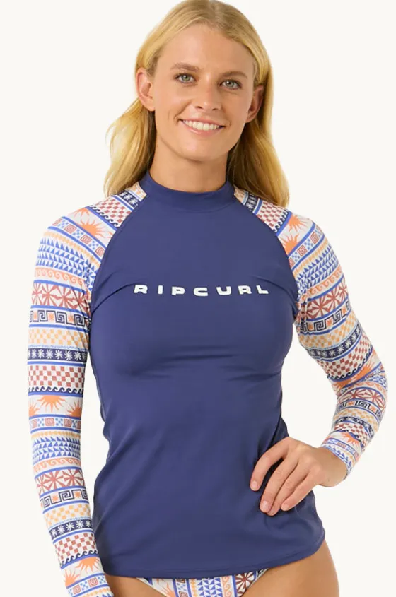 Rashies & Sunsuits^Rip Curl San Carlos Long Sleeve Suntop Dark Blue