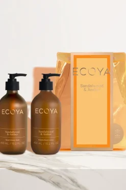 Gifts|Home & Body^Ecoya Sandalwood & Amber Luxe Body Duo