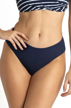 Bottoms^Sunseeker Santorini Plain Mid Rise Pant Santorini Ink