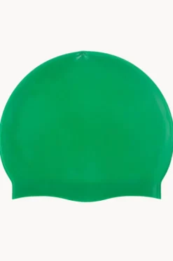 Swim Caps^Esjay School Colours Silicone Swim Cap Green