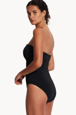 One Pieces^Seafolly Sea Dive DD Cup Bandeau One Piece Black