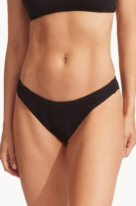 Bottoms^Seafolly Sea Dive High Cut Pant Black