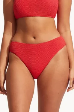 Bottoms^Seafolly Sea Dive High Rise Pant Chilli red