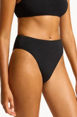 Bottoms^Seafolly Sea Dive High Rise Pant Black