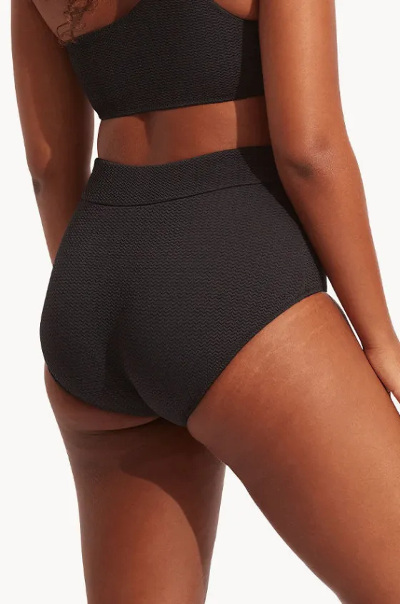 Bottoms^Seafolly Sea Dive High Waisted Pant Black