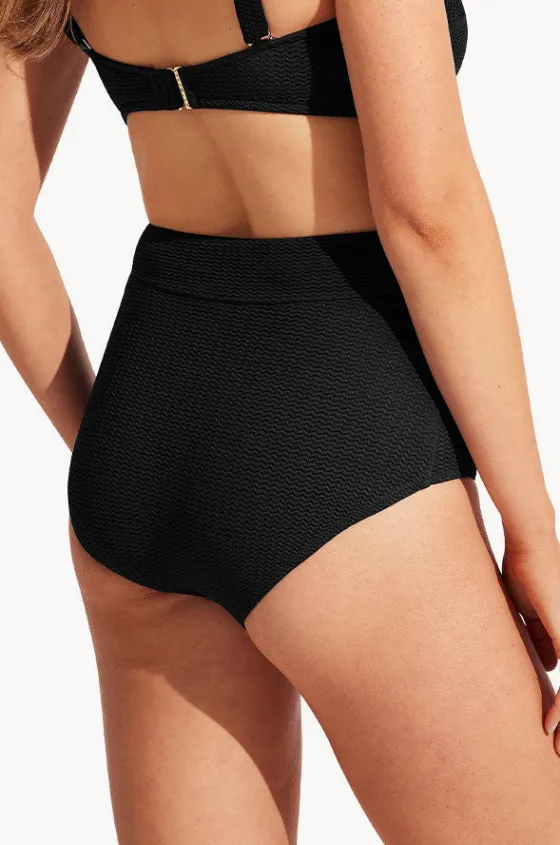Bottoms^Seafolly Sea Dive High Waisted Pant Black