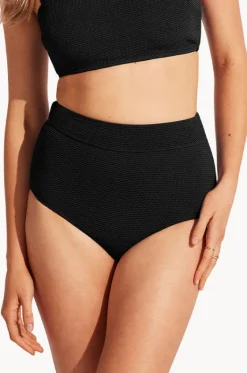 Bottoms^Seafolly Sea Dive High Waisted Pant Black