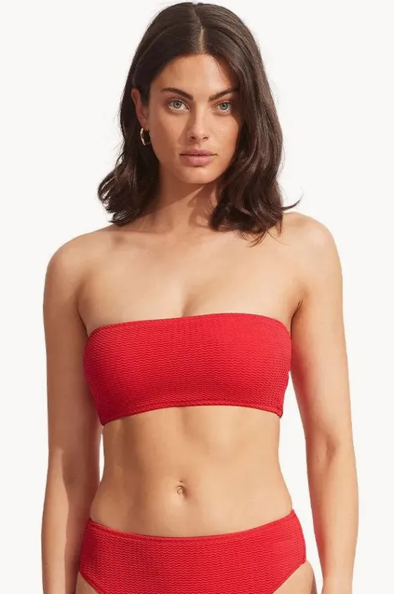 Bikini Tops^Seafolly Sea Dive Tube Top Chilli red