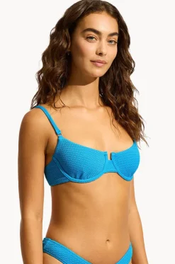 Bikini Tops^Seafolly Sea Dive Underwire Bra Turquoise