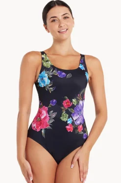 One Pieces^Zoggs Sea Velvet Adjustable Scoop Back One Piece Black/Multi