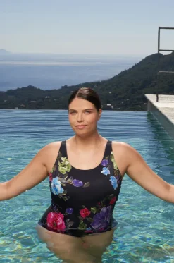 One Pieces^Zoggs Sea Velvet Adjustable Scoop Back One Piece Black/Multi