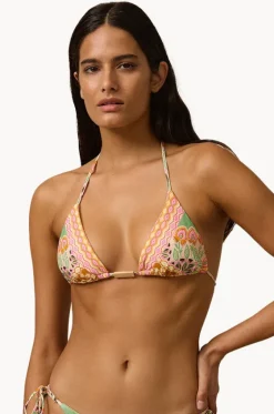 Bikini Tops^Monte u0026 Lou Selma Avoca Slide Tri Multi